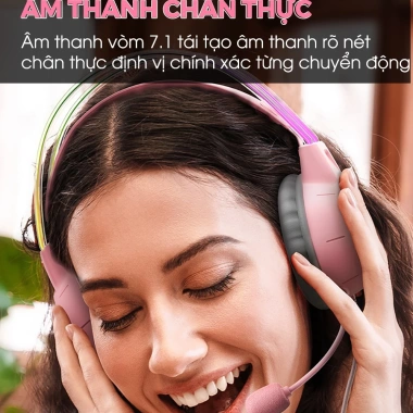 Tai nghe chụp tai có dây SIDOTECH ONIKUMA X15 tai mèo hồng, âm thanh vòm 3D, siêu bass, micro chống ồn - giá 439k 7