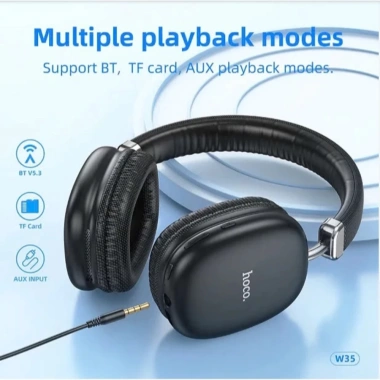 Tai Nghe Chụp Tai Hoco W35 BT5.3 - Mic Đàm Thoại, Pin 40h, Giá Ưu Đãi 313.600 VND