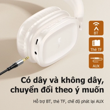 Tai nghe chụp tai Hoco W51 Bluetooth Giá 400k, tặng bọc tai nghe, Smartcom 6 Tai nghe chụp tai Hoco W51 Bluetooth Giá 400k, tặng bọc tai nghe, Smartcom 6