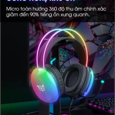 Tai nghe chụp tai SIDOTECH ONIKUMA X25 gaming có dây RGB, âm thanh 3D 7.1, mic chống ồn, siêu bass - Giá chỉ 439.000₫ 4