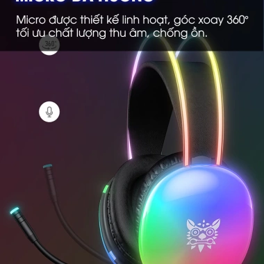 Tai nghe chụp tai SIDOTECH ONIKUMA X25 gaming có dây RGB, âm thanh 3D 7.1, mic chống ồn, siêu bass - Giá chỉ 439.000₫ 5