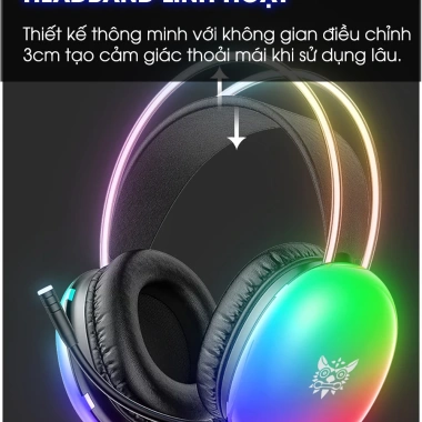 Tai nghe chụp tai SIDOTECH ONIKUMA X25 gaming có dây RGB, âm thanh 3D 7.1, mic chống ồn, siêu bass - Giá chỉ 439.000₫ 8