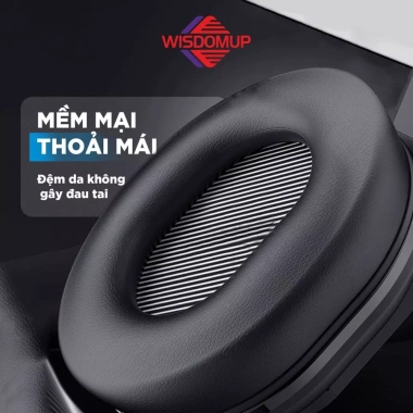 Tai nghe chụp tai WISDOMUP TDE-10 jack 3.5mm - Âm thanh mạnh mẽ, đeo êm ái, tương thích điện thoại laptop, chỉ 357.000₫ 2