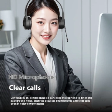 Tai nghe có dây Lenovo E01 khử tiếng ồn, micrô chuyên dụng cho trung tâm cuộc gọi, hỗ trợ máy tính - 289.000đ