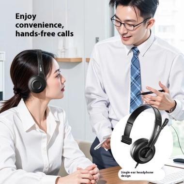 Tai nghe có dây Lenovo E01 khử tiếng ồn, micrô chuyên dụng cho trung tâm cuộc gọi, hỗ trợ máy tính - 289.000đ