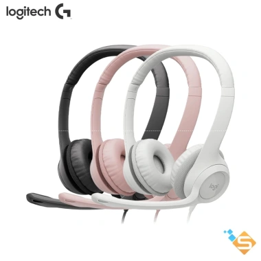 Tai nghe có dây Logitech H390 H370 H340 Mic giảm ồn, quai đeo, đệm tai, USB‑A – 589.000₫