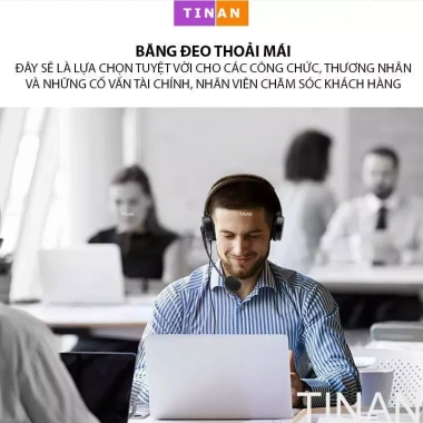 Tai Nghe Có Dây USB TinAN BW822 kèm Mic - Giá ưu đãi 198.000₫, phù hợp cho chăm sóc khách hàng, học online