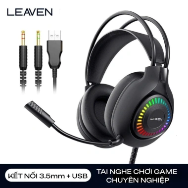 Tai nghe CoreX G75 chụp tai LED đổi màu, mic đàm thoại, cho laptop PC – 309.000₫ 4