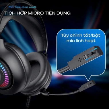 Tai nghe CoreX G75 chụp tai LED đổi màu, mic đàm thoại, cho laptop PC – 309.000₫ 7