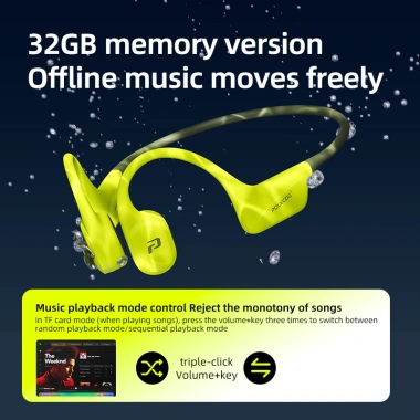 Tai nghe dẫn truyền xương Polvcdg-X34 IPX8 Bluetooth chống nước, micrô, 32G - Thể thao, xe đạp 9 Tai nghe dẫn truyền xương Polvcdg-X34 IPX8 Bluetooth chống nước, micrô, 32G - Thể thao, xe đạp 9