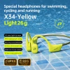 Tai nghe dẫn truyền xương Polvcdg-X34 IPX8 Bluetooth chống nước, micrô, 32G - Thể thao, xe đạp 11