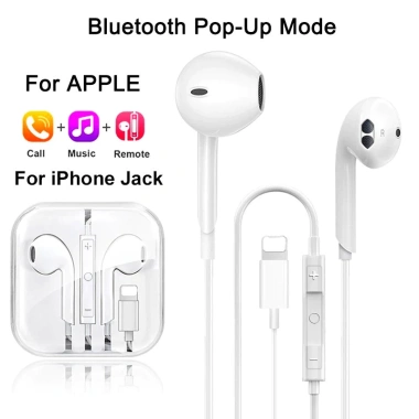Tai Nghe Dây Bluetooth cho iPhone 14/13/12/11 Pro Max - Nút điều khiển, 127,600₫