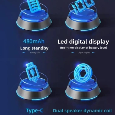 Tai nghe đeo cổ NLINNI Bluetooth 3D, Bass mạnh, chống nước, không gây hại - 165k
