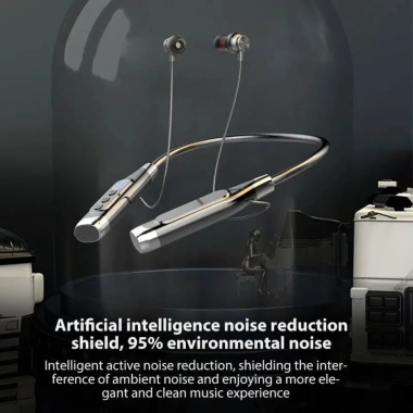 Tai nghe đeo cổ NLINNI Bluetooth 3D, Bass mạnh, chống nước, không gây hại - 165k