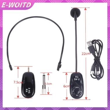 Tai nghe E-WOITD không dây 2.4G, bộ phát mic và đầu thu, tăng âm HNVN, giảm còn 211.000₫ 9 Tai nghe E-WOITD không dây 2.4G, bộ phát mic và đầu thu, tăng âm HNVN, giảm còn 211.000₫ 9