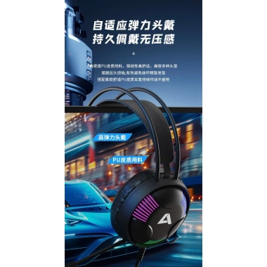 Tai nghe Gaming Acestek AH11 7.1 LED RGB – Bass ấm, Mic chống ồn, Bảo hành 12 tháng – 150.000₫