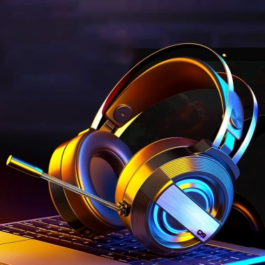 Tai nghe gaming chụp tai mic đàm thoại LED RGB, headphone cho PC, laptop, điện thoại, iPad - giảm giá 130.000₫