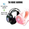Tai Nghe Gaming Chụp Tai Mic USB Jack 7.1 Màu Hồng Cao Cấp cho PC Laptop - 145k