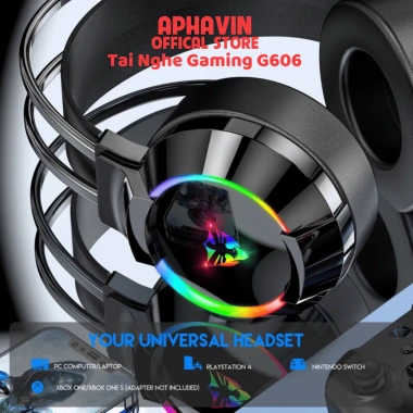 Tai Nghe Gaming G606 Dây Led RGB, Mic Đàm Thoại, Bass Siêu Trầm – 297.500₫