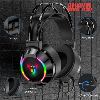 Tai Nghe Gaming G606 Dây Led RGB, Mic Đàm Thoại, Bass Siêu Trầm – 297.500₫