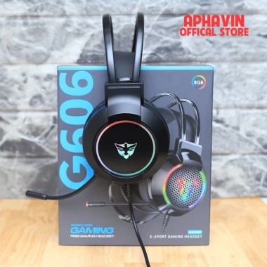Tai Nghe Gaming G606 Dây Led RGB, Mic Đàm Thoại, Bass Siêu Trầm – 297.500₫