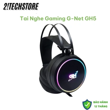 Tai nghe gaming Gnet GH5 7.1 USB chụp tai, mic chống ồn, LED RGB - Giá 189.050 VND