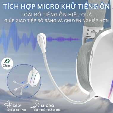 Tai Nghe Gaming Không Dây Attack Shark L90 LED RGB BT5.3, Macro, Pin Sạc - Giá 643.503đ