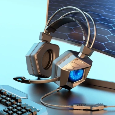 Tai nghe gaming SY-G15 chụp tai máy tính, mắt LED màu, mic đàm thoại, kết nối dây - chỉ 289.000₫ 3