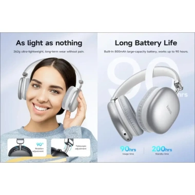 Tai nghe Hoco W35 Max nâng cấp, mic, AUX 3.5, hỗ trợ thẻ TF - 269k 5 Tai nghe Hoco W35 Max nâng cấp, mic, AUX 3.5, hỗ trợ thẻ TF - 269k 5
