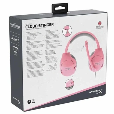 Tai nghe HyperX Cloud Stinger hồng – âm thanh 7.1, mic chất lượng, giảm còn 354.000₫