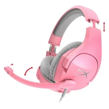 Tai nghe HyperX Cloud Stinger hồng – âm thanh 7.1, mic chất lượng, giảm còn 354.000₫