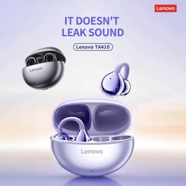 Tai nghe kẹp tai Lenovo TA410 TWS Bluetooth 5.4, Điều khiển cảm ứng, Pin lâu dài, Mic – Giá chỉ 356.000 VND