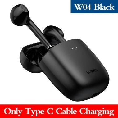 Tai nghe không dây Baseus W04 TWS, sạc không dây, earbuds, âm thanh chất lượng 8