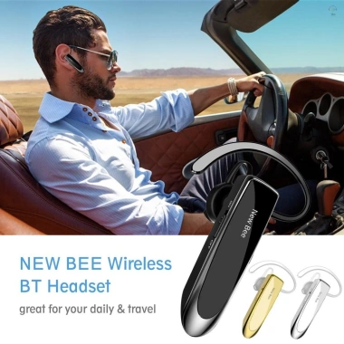 Tai nghe không dây BEE khử tiếng ồn, mic, rảnh tay, pin 24h - lái xe, du lịch, văn phòng