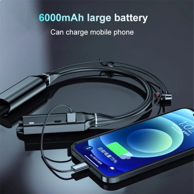 Tai Nghe Không Dây Bluetooth 5.2 Đeo Cổ - Âm Thanh Nổi 12D, Pin 600h, Giá 489.500₫ 2