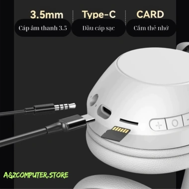 Tai Nghe Không Dây Bluetooth Chống Ồn Mic Đàm Thoại, Âm Thanh Cực Êm, Pin Trâu 199k