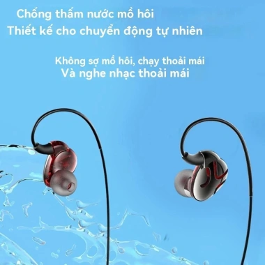 Tai nghe không dây Bluetooth HiFi Bass, chống ồn, màn hình LED, hỗ trợ thẻ SD