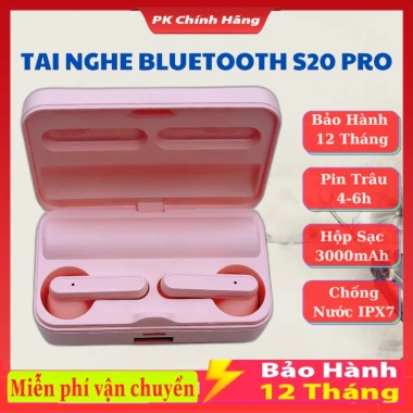 Tai Nghe Không Dây Bluetooth V5.3 S20 PRO5S KY5 MINI KY88 Pro - HiFi 9D, Micro, LED, Giá chỉ 25.000đ