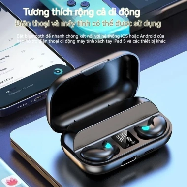 Tai nghe không dây Bluetooth X57 TWS 5.3 - Âm thanh 5.3, thời gian nghe dài, giảm tiếng ồn, phù hợp chạy bộ, chỉ 98.000đ
