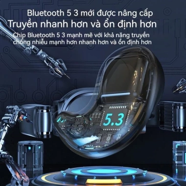 Tai nghe không dây Bluetooth X57 TWS 5.3 - Âm thanh 5.3, thời gian nghe dài, giảm tiếng ồn, phù hợp chạy bộ, chỉ 98.000đ