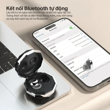 Tai nghe không dây GOOJODOQ ngủ Bluetooth 5.3, khối tiếng ồn, sạc nhanh, cảm ứng thông minh - 248.999₫