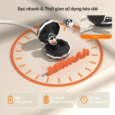 Tai nghe không dây GOOJODOQ ngủ Bluetooth 5.3, khối tiếng ồn, sạc nhanh, cảm ứng thông minh - 248.999₫