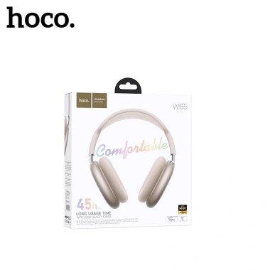 Tai nghe không dây Hoco W65 Plus Bluetooth 5.4, pin 45h, micro, nghe nhạc xem phim cực phê - Chính hãng 420.116₫