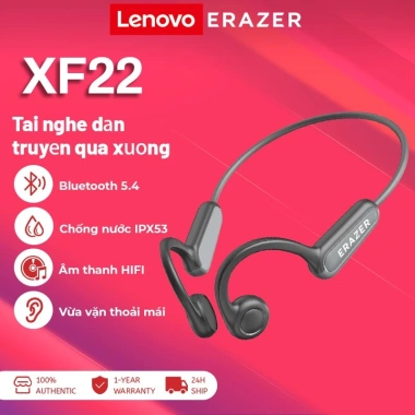 Tai nghe không dây Lenovo ERAZER XF22 Bluetooth 5.4 – Thể thao, cảm ứng, HIFI, chống nước, chỉ 329.000₫