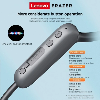Tai nghe không dây Lenovo ERAZER XF22 Bluetooth 5.4 – Thể thao, cảm ứng, HIFI, chống nước, chỉ 329.000₫ 9 Tai nghe không dây Lenovo ERAZER XF22 Bluetooth 5.4 – Thể thao, cảm ứng, HIFI, chống nước, chỉ 329.000₫ 9