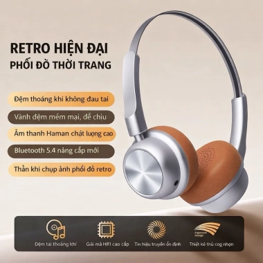 Tai Nghe Không Dây M20 Bluetooth 5.3 Chụp Tai Nhỏ Gọn Thời Trang Giá 249.000đ