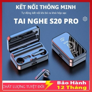 Tai Nghe Không Dây S20 Pro Bluetooth V5.3 - Hifi 9D, Micro, Giá 85.000 VND