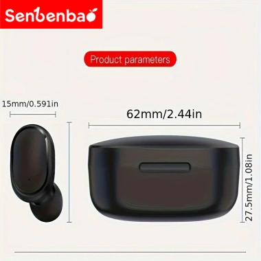 Tai nghe không dây SenBenBao A6s TWS Bluetooth 5.2 Hi‑Fi, chống nước, Stereo, mic, hộp sạc – 87.999₫ 4