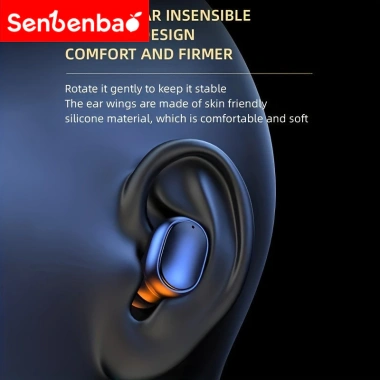 Tai nghe không dây SenBenBao A6s TWS Bluetooth 5.2 Hi‑Fi, chống nước, Stereo, mic, hộp sạc – 87.999₫ 5
