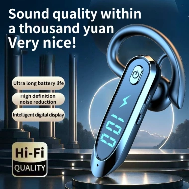 Tai nghe không dây tai đơn Bluetooth 6.0, hủy tiếng ồn, lái xe - 128.000 VND